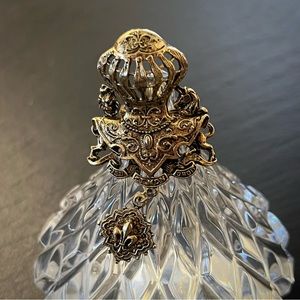 DIEU ET MON DROIT Gold Tone Scarf Ring (Ring Size 3) Signed ART